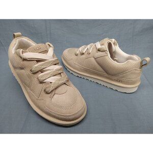 UGG Australia Girls K LOWMEL Lace-Up Mustard Seed Size 6 NEW IN BOX!